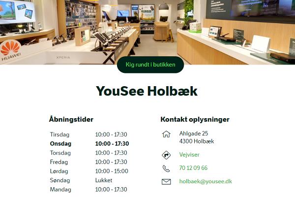 Samarbejde med YouSee butikken i Holbæk...